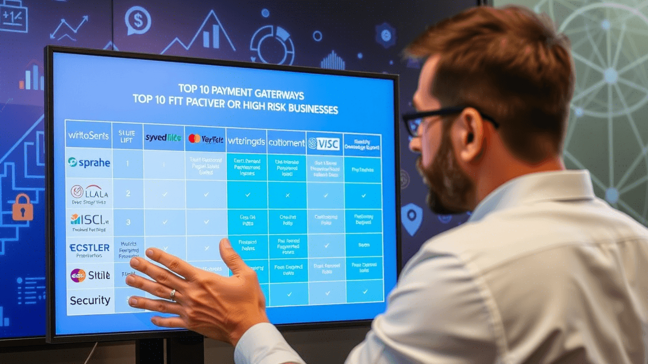 Secure shield and global network illustrating payment solutions for high-risk businesses