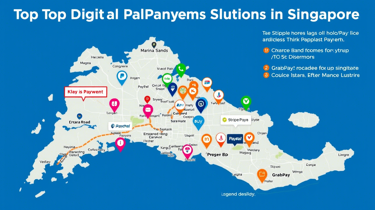 Digital payment solutions map highlighting top platforms in Singapore