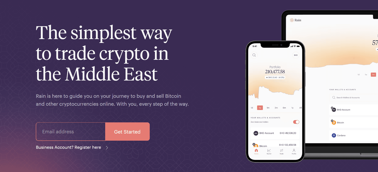 Rain Visa onchain credit card with blockchain and global payment graphics