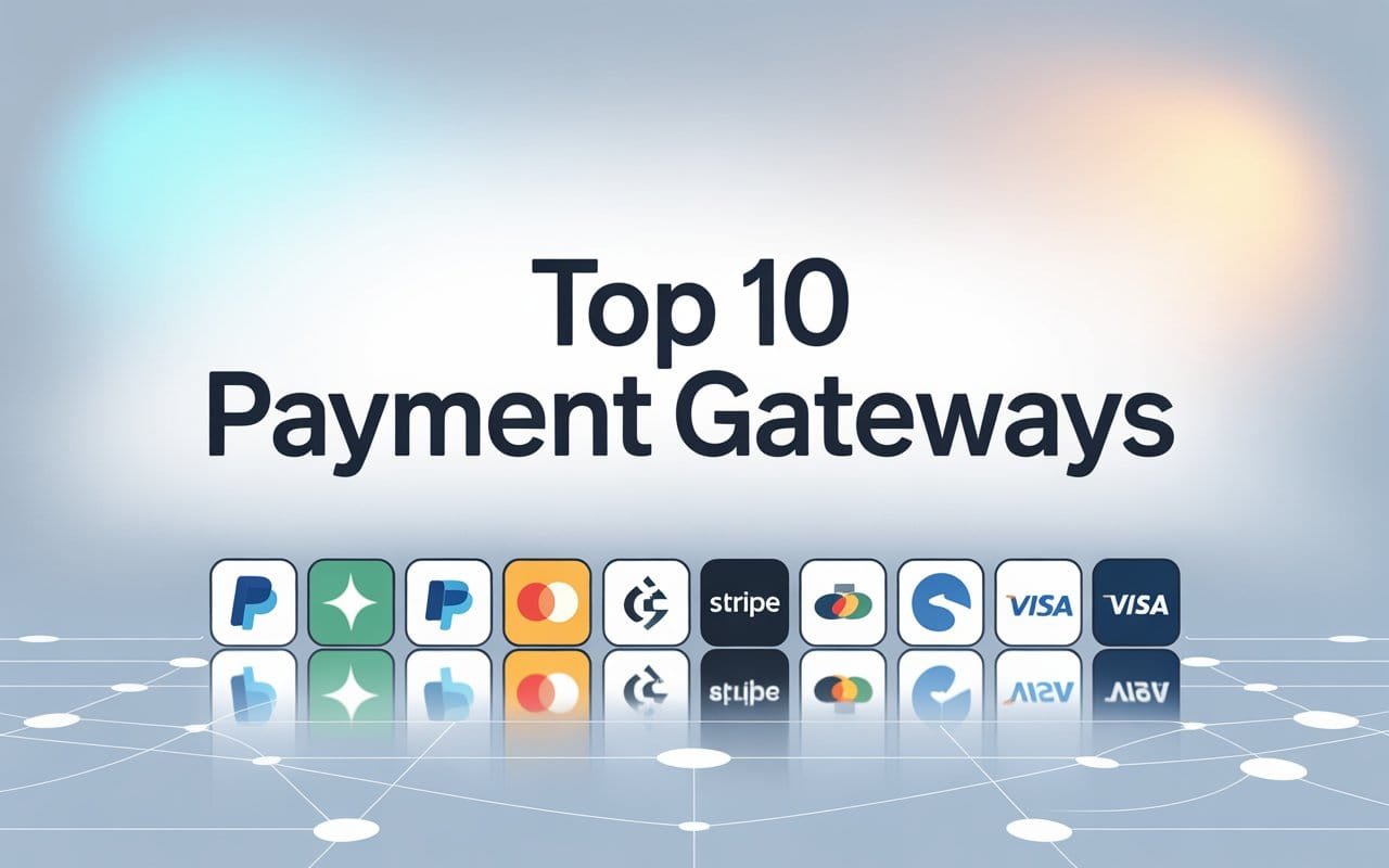 icons representing top payment gateway platforms for digital transactions