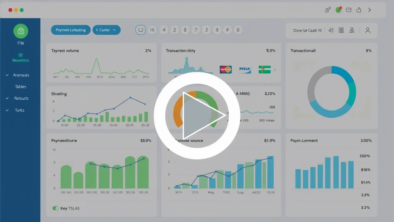 Merchant account dashboard with 2025 payment data insights