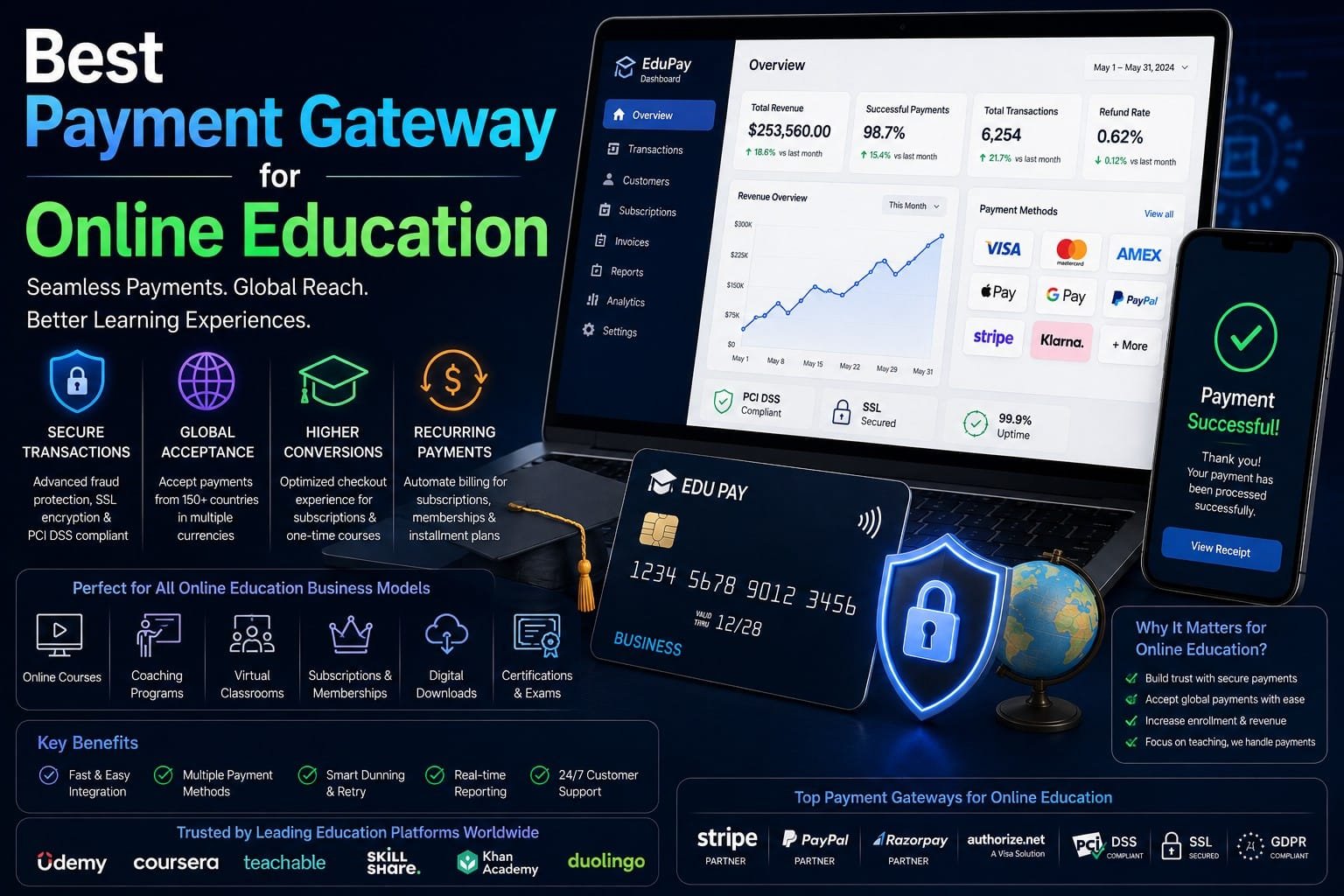 best payment gateway for online education