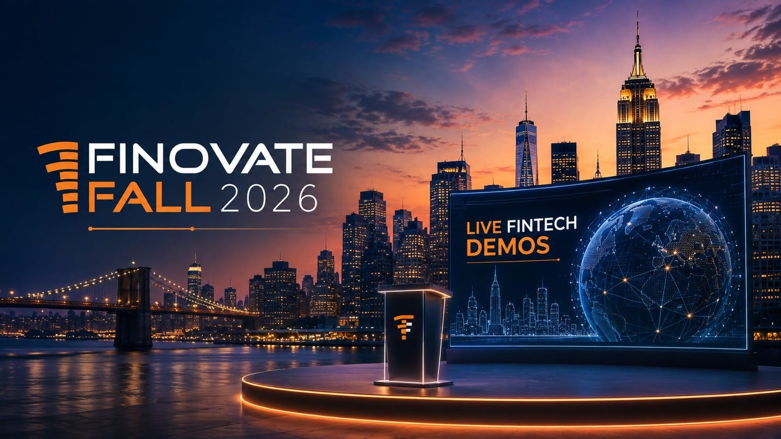 FinovateFall 2026 fintech conference banner