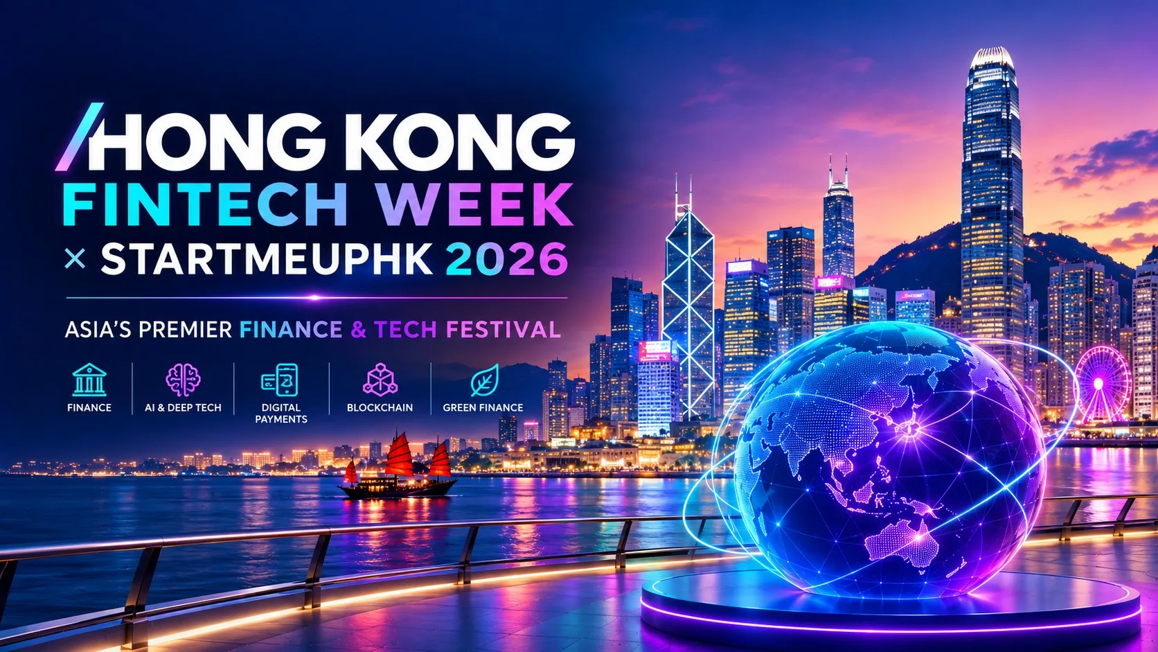 Hong Kong FinTech Week 2026 conference banner