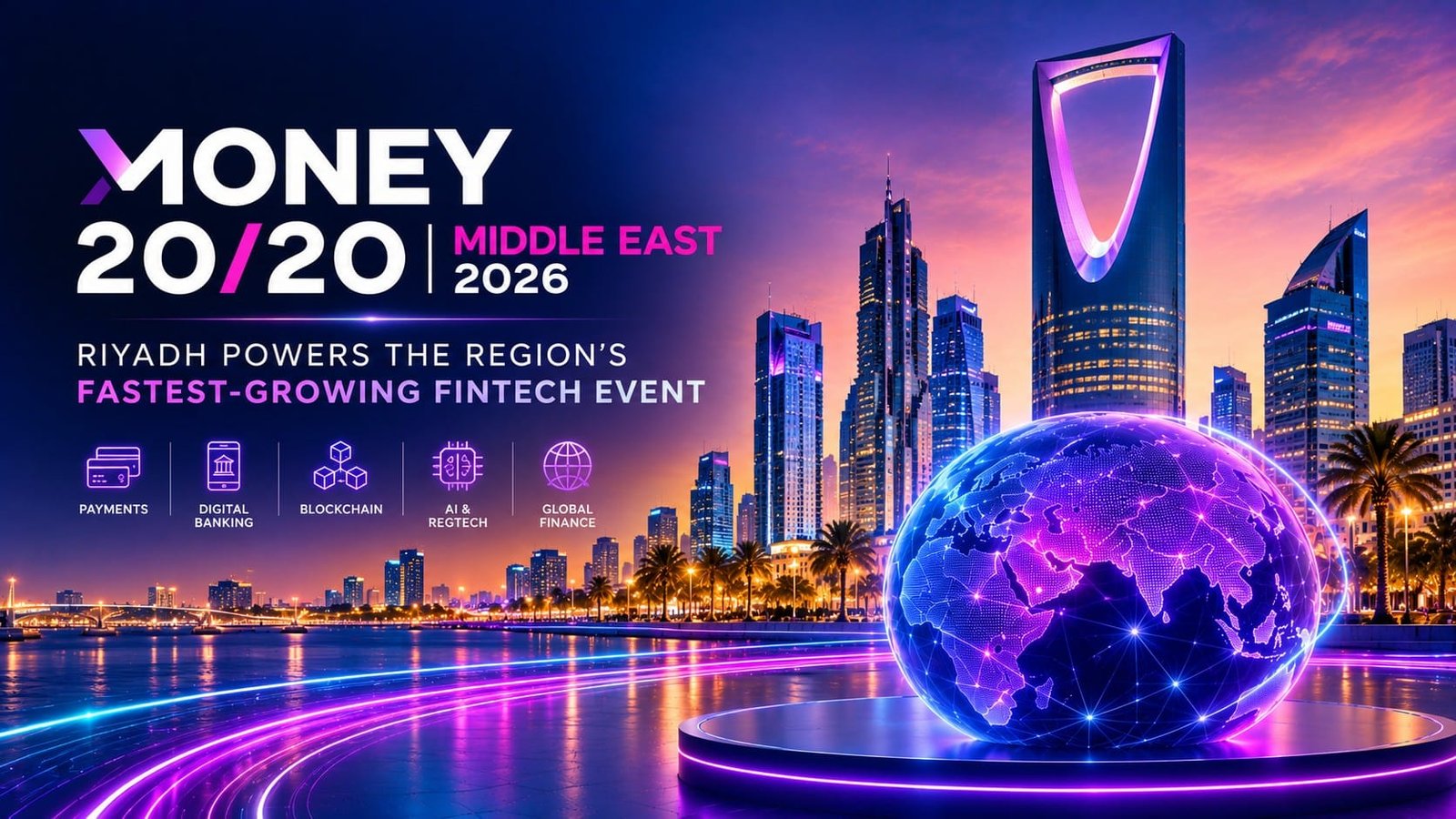 Money20/20 Middle East 2026 Riyadh fintech conference banner