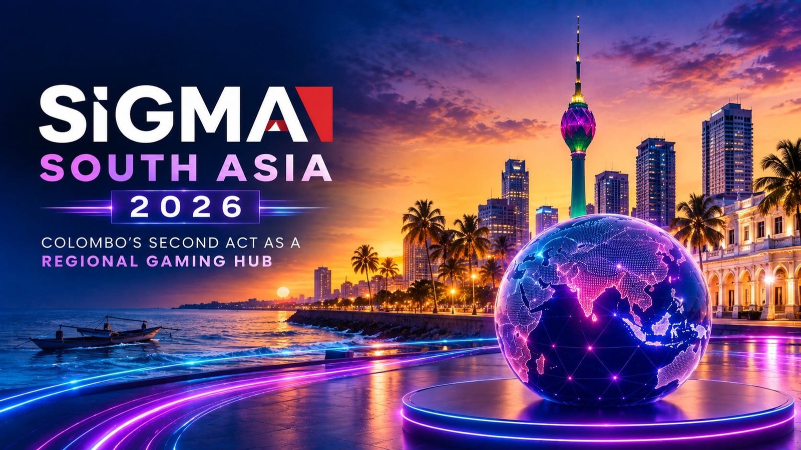 SiGMA South Asia 2026 Colombo gaming conference banner