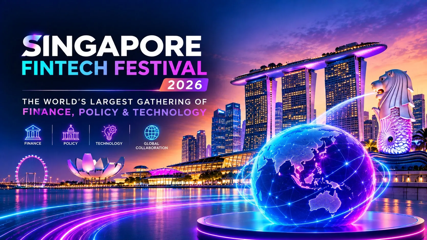 Singapore FinTech Festival 2026 conference banner