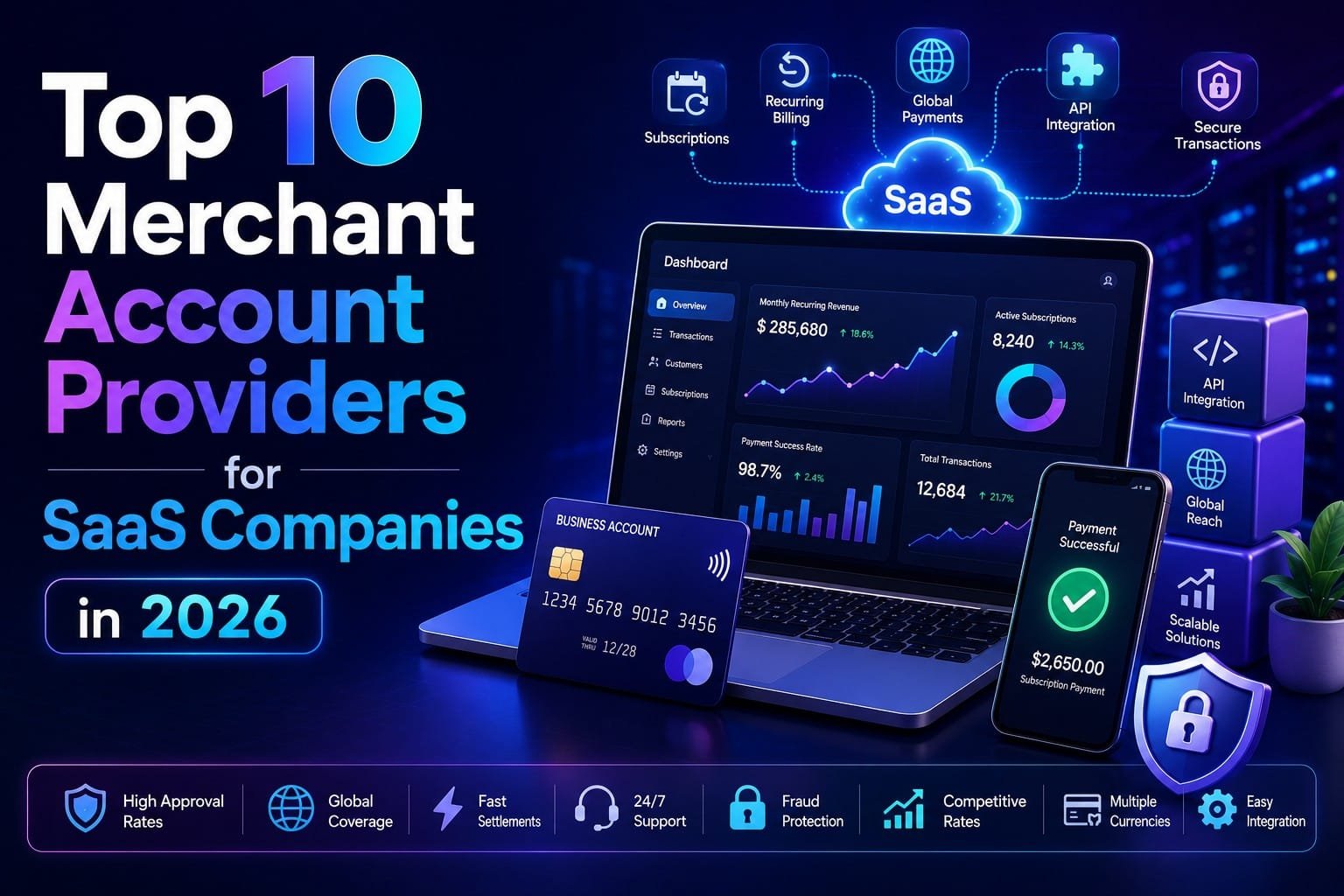 top merchant account providers for SaaS