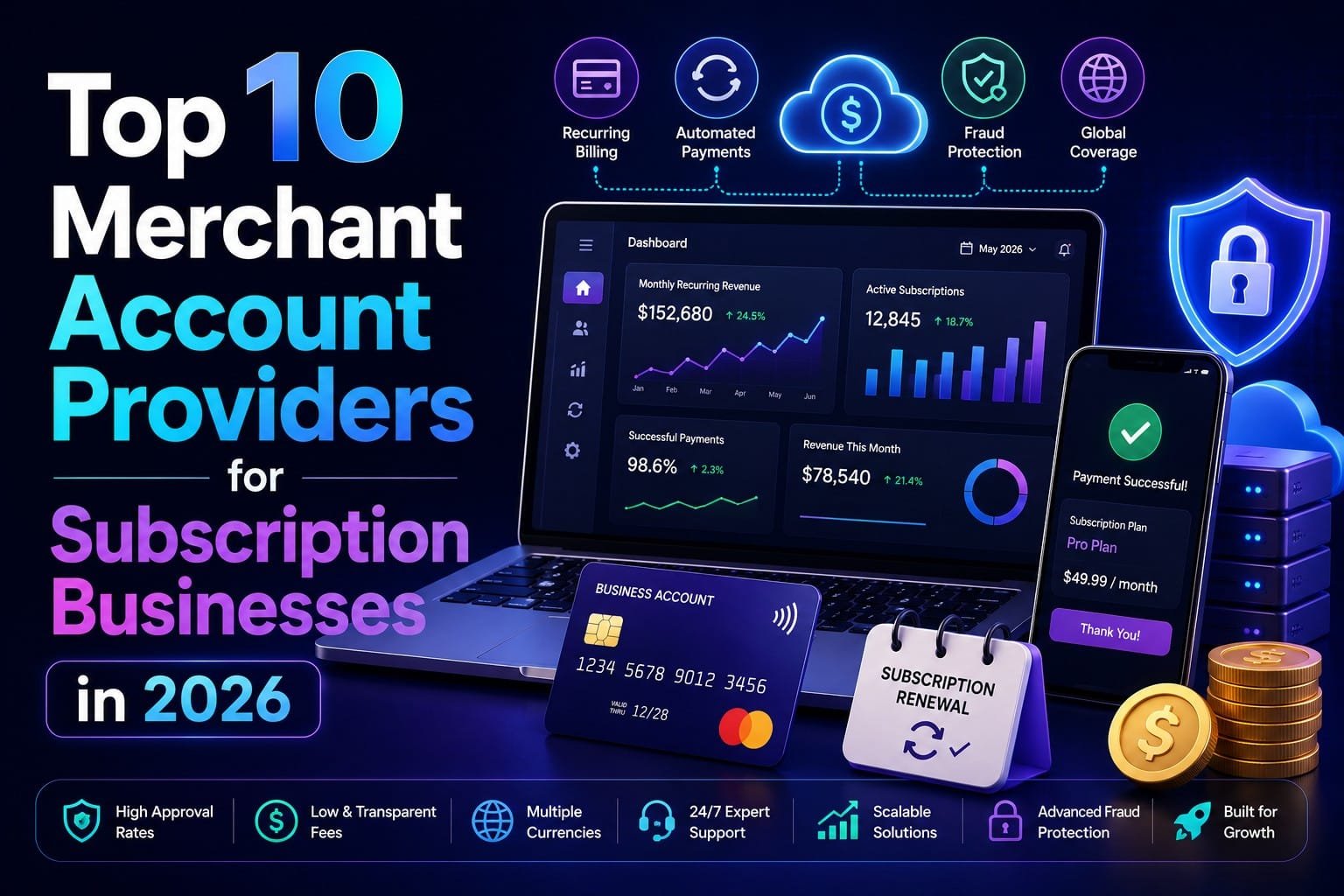 top merchant account providers for subscription businesses