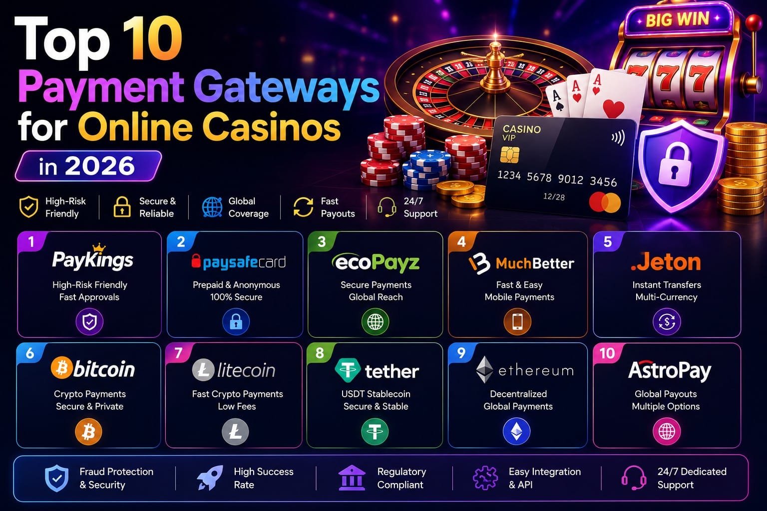 top payment gateways for online casinos